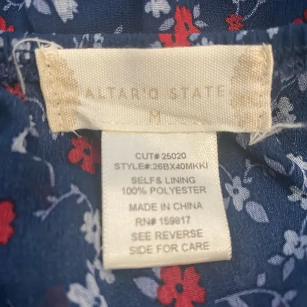 Altar’d State Carole Floral Mini Dress Medium - Image 8