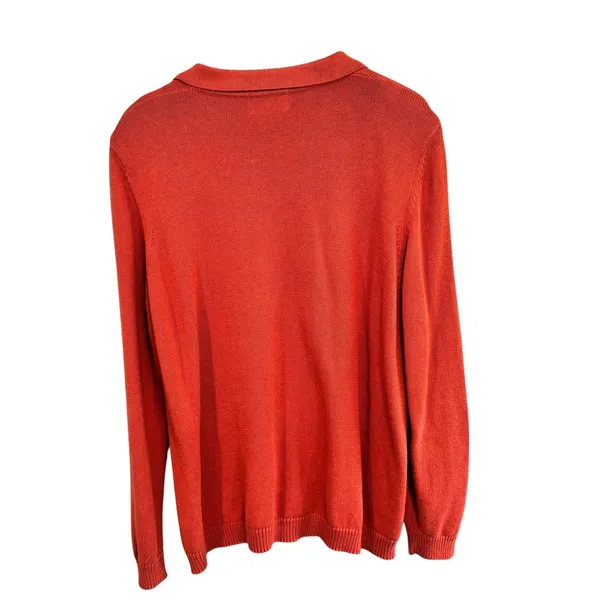 Alfred Dunner Panda Bamboo Embroidered Sweater Coral Ramie Cotton XL 6349 - Image 10