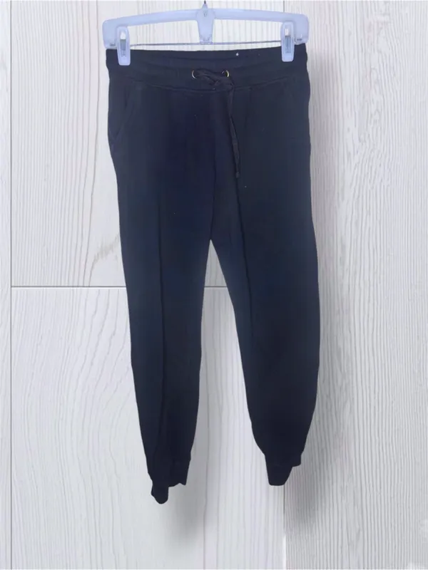 COTTON ON Women’s Classic Fleece Jogger Sweatpants Black Drawstring Pockets - Image 3