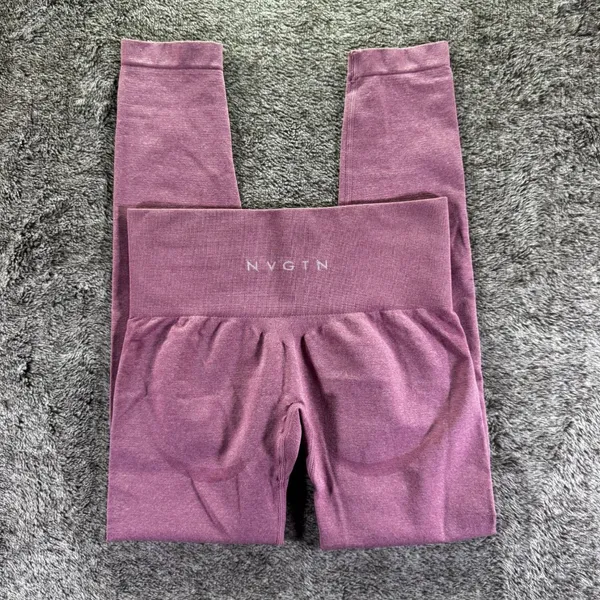 NVGTN Contour Seamless Leggings Sz XS Pastel Pink - Image 8