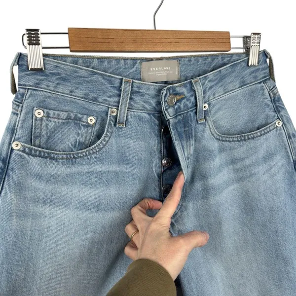 Everlane The Curvy 90S Cheeky Straight Jean Organic Cotton Crop Ankle Size 28 - Image 5