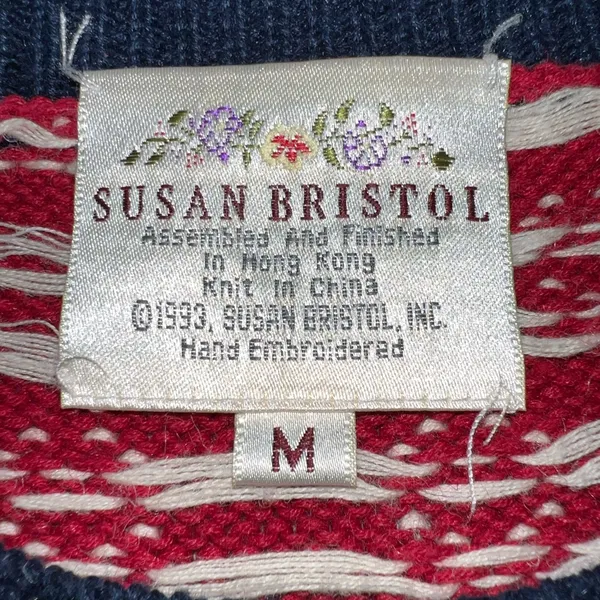 Adorable Vintage 90s Susan Bristol Ramie Cotton Sweater! - Image 8