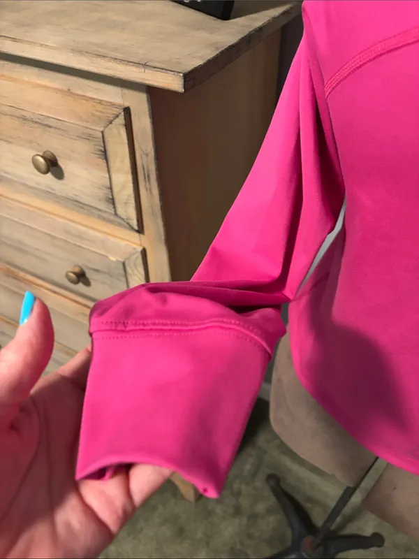 Yogalicious Hot Pink Lux Chaser Half-Zip Pullover Sweatshirt - Image 6