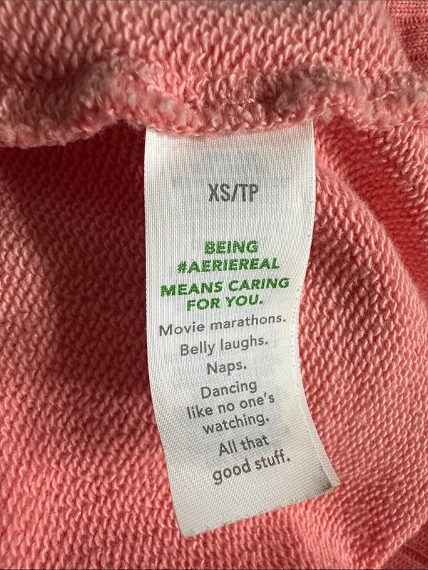 aerie Coral Half-Zip Cropped Sweatshirt - Image 13