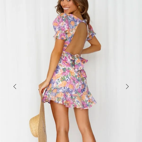 Hello Molly Multicolor Floral Midi Dress - Image 2