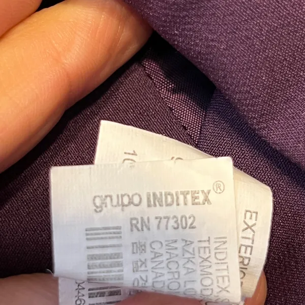 1284 | Zara Ruffled‎ Wrap Tie Waist Mini Skort Purple Womens S - Image 9