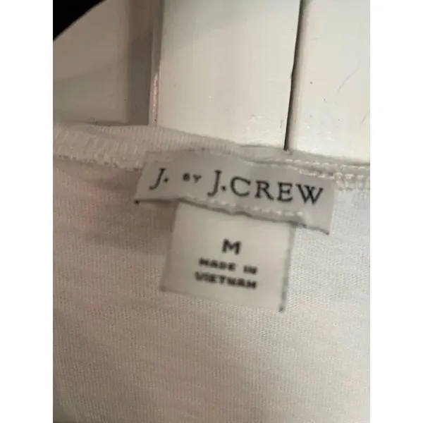 🚨 SALE ‼️ J.crew white wrap tie front short sleeve top - Image 3