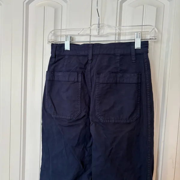 J. Crew Blue Slim‎ Wide Leg Pants Size 24 - Image 4