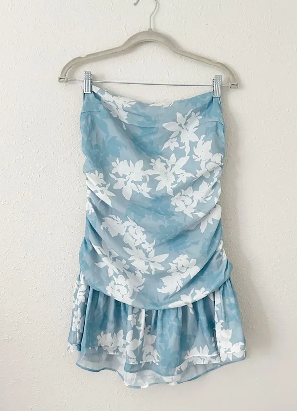 Peppermayo mini Corrine dress blue floral - Image 4