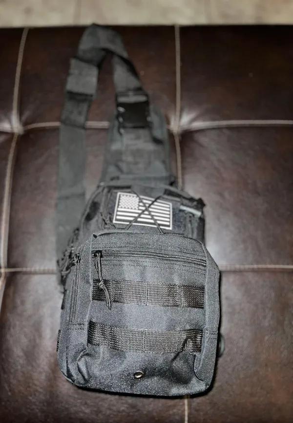 Tactical Sling Carry Tote. Black - Image 10