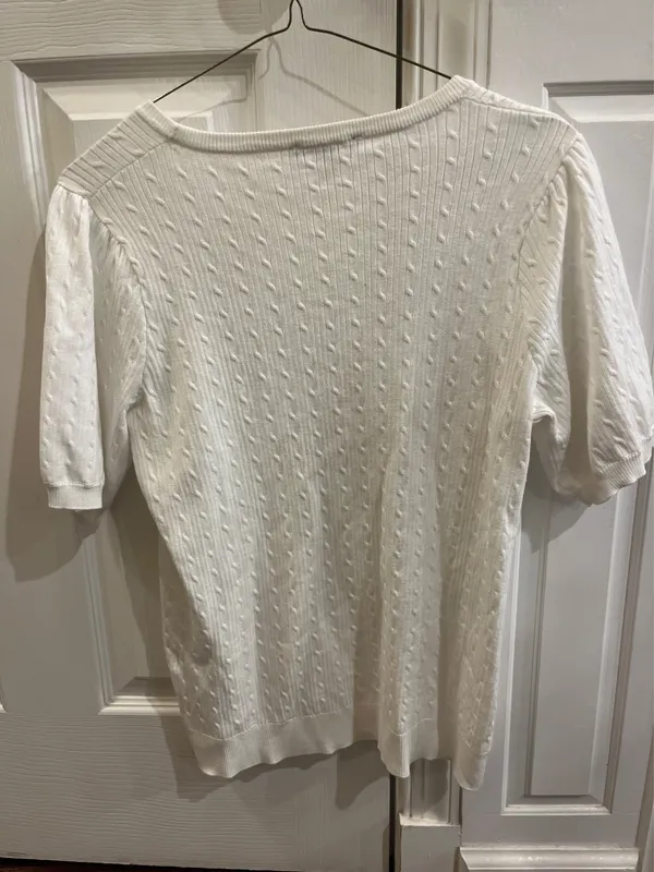 Adrianna Papell White Sweater - Image 3