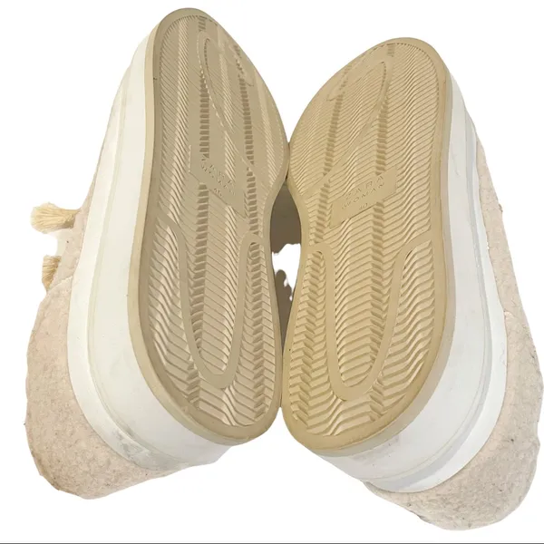 Zara Womens Size 9 Pink Fury Fleece Lowtop Platform Sneakers‎ - Image 9