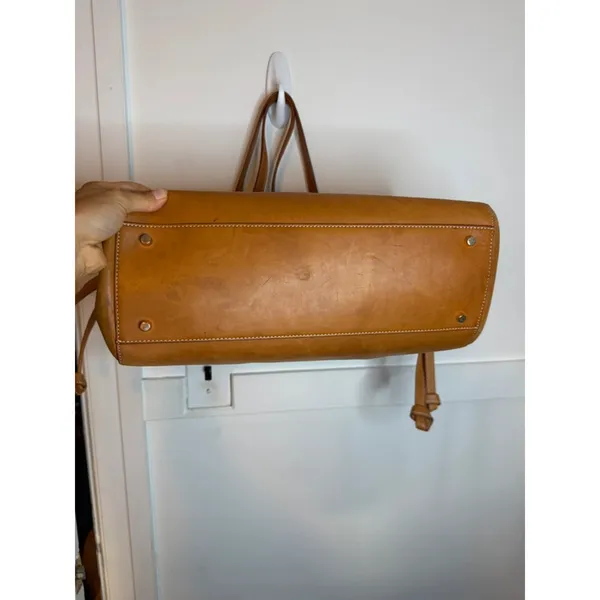 J.McLaughlin Dahna Tan Leather Tote Bag - Image 11