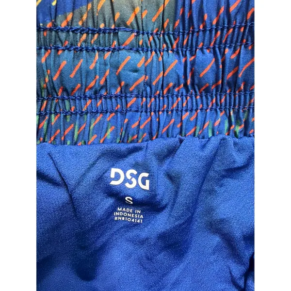 DSG Womens Stride High-Rise Running Shorts Blue Geometric‎ DAW14201PRT Small NWT - Image 3