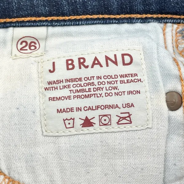 J Brand Low Rise Bootcut‎ Jeans Womens 26 Indie Western Stretch Urban Clean Girl - Image 9
