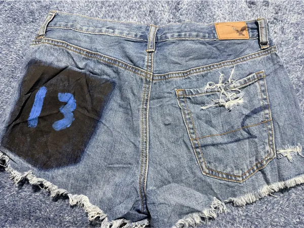 American Eagle Distressed High-Rise Festival Denim Shorts - Image 6