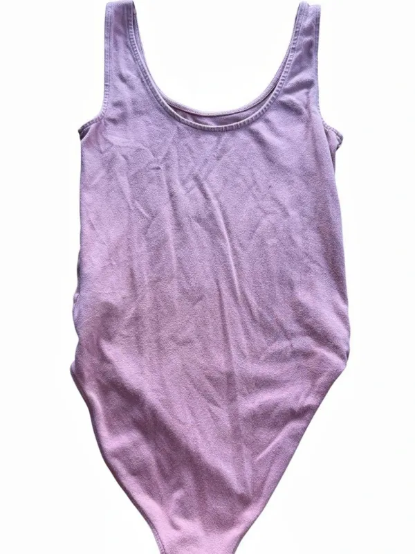 GAP Womens Pink Scoop Neck Tank Top Bodysuit Size XS Snap Closure Casual Stretch - Image 2