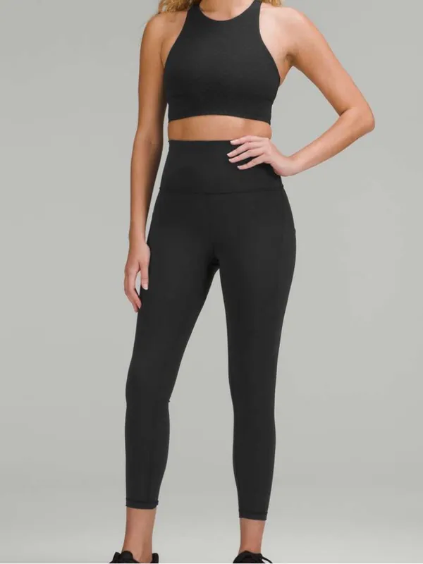 Lululemon Wunder Train High-Rise leggings with Pockets 25" black 6 - Image 4