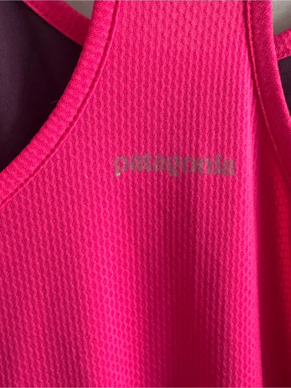 Patagonia Women’s Racerback Athletic Dress Pink Purple Colorblock - Image 4