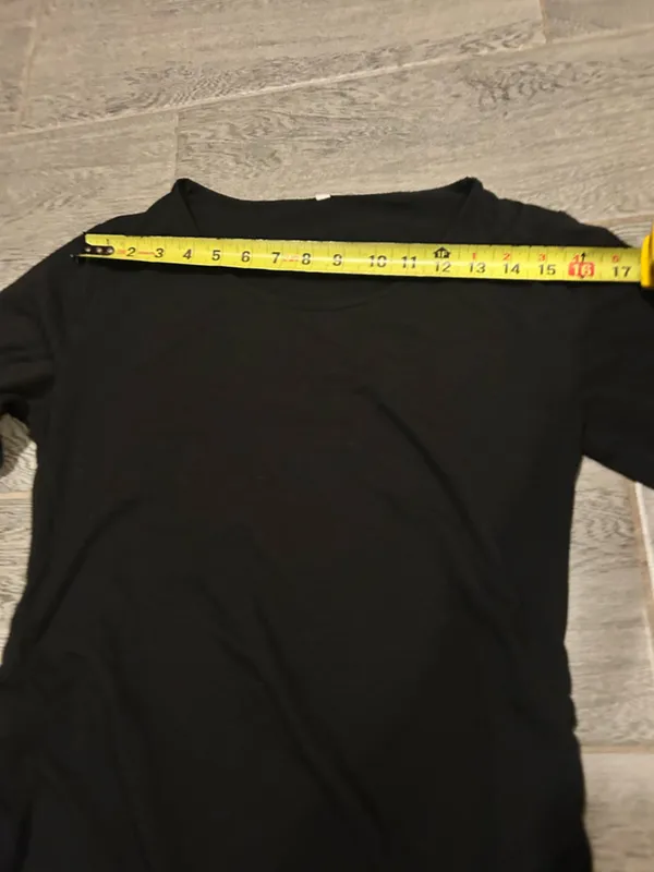 Black Long Sleeve Scoop neck maternity - Image 3