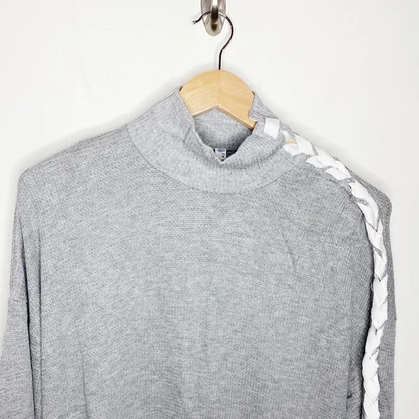 Free People Movement Snow Drift lace waffle knit sweater size XS - Image 5