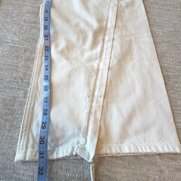 NWT HUDSON James High Rise Wide Leg Forward Seam Ecru Jeans‎ Womens 27 Ret $265 - Image 13