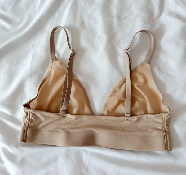 Aerie Smoothez Sand Unlined Mesh Bralette Size XS - Image 2