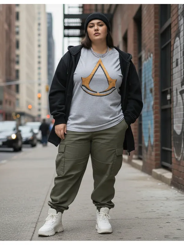 Assassin's Creed Graphic T-Shirt XL Gray Gaming Logo Tee Video Gamer - Image 5