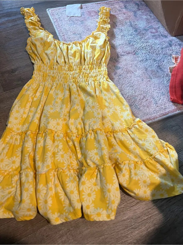 Urban outfitters Yellow Floral Smocked Sundress - Image 5