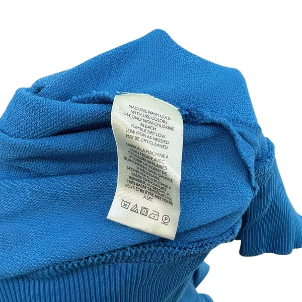 Anthropologie‎ Pilcro Kamrie Popover Top Blue Grommet Pullover Sweatshirt Medium - Image 13
