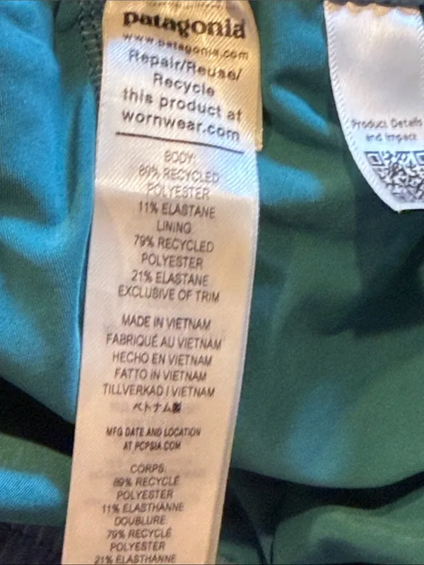 Patagonia blue green Drawstring Active Skort medium - Image 6