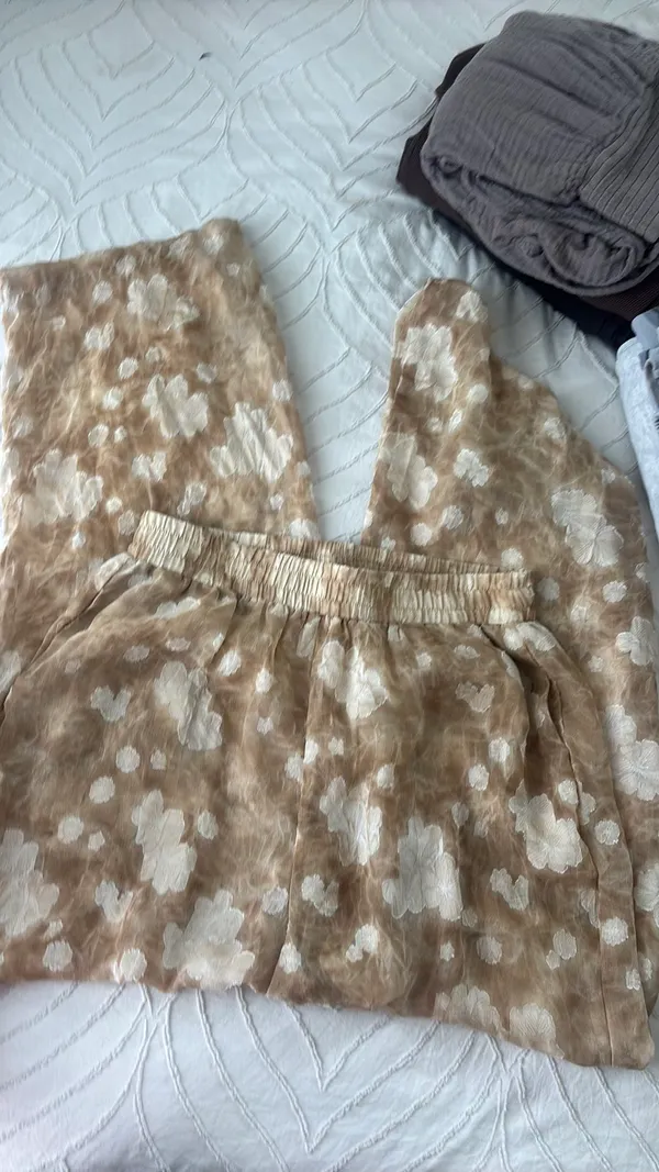 Floral See Through Beach Pants Multi - Image 4