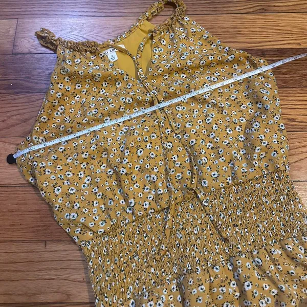 Yellow floral mini dress floral dress g - Image 6