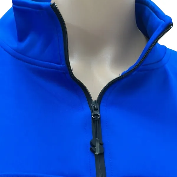 Sports Illustrated Blue Scuba Half Zip Up Popover Drawstring Waist Sweatshirt XL - Image 3