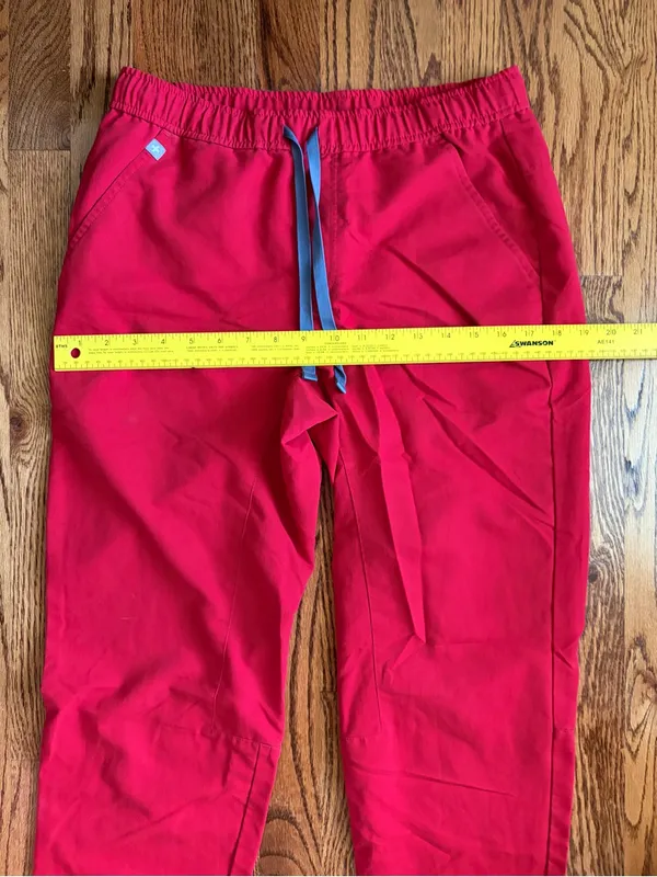 FIGS Tansen Jogger Scrub Pants Red Size S Technical Collection Medical - Image 9
