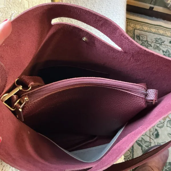 Red Wine Color Bag - Image 9