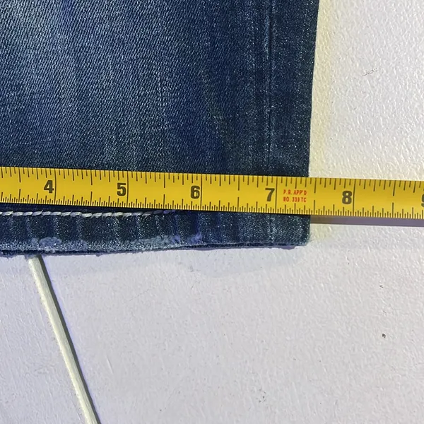 Miss Me Dark Blue Bermuda Jean Shorts size 26 - Image 6