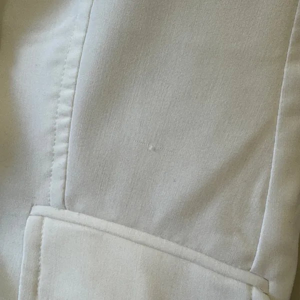 Rampage Clothing Company Cream Two Button Blazer Jacket Notched Lapel Size Med - Image 7