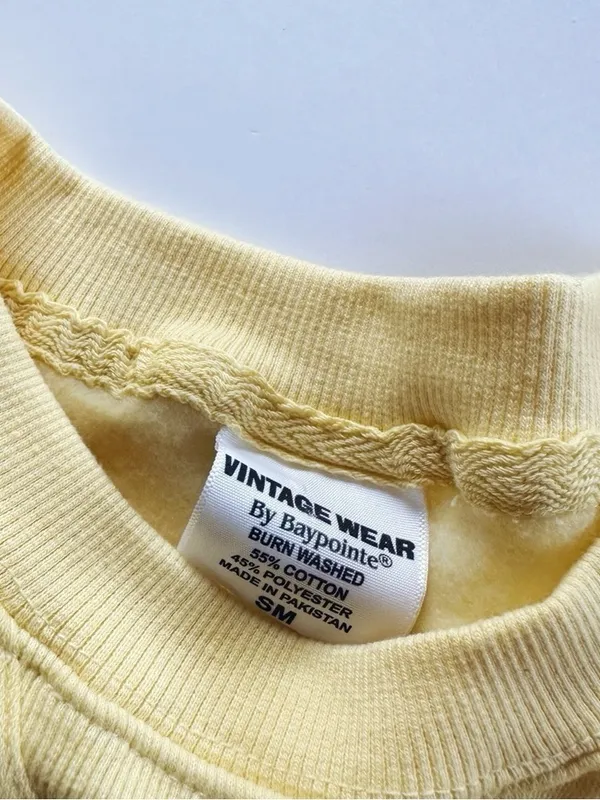 NEW Boutique Branson Yellow Sweatshirt Top Size S/M - Image 4