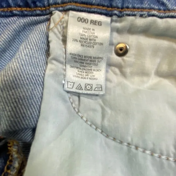 Aeropostale Baggy Wide Leg Jeans Women's 00 Blue High Rise Denim Y2K 90s EUC - Image 10