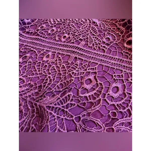 NWT Lulus Women’s Magic Moments Plum Purple Lace-Up Lace Midi Dress Size XS - Image 9