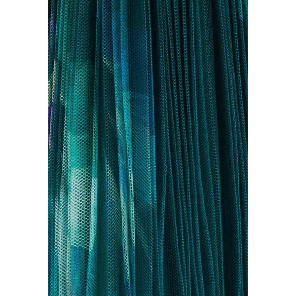 Hutch Lanza Strapless Tiered Tulle Gown‎ in Teal Bloom Size 2 - Image 5