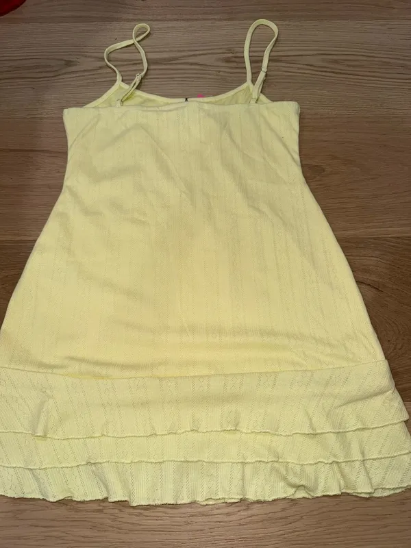 edikted yellow ruffle mini dress  - Image 3