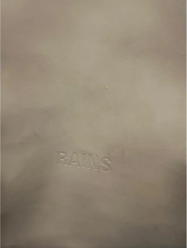 Rains Waterproof Mini Tote Bag in the sand colorway - Image 2
