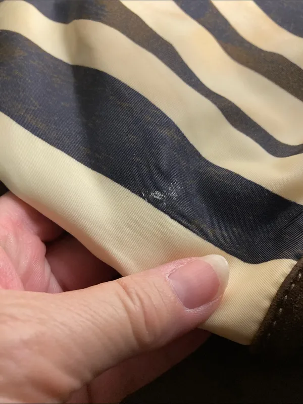 Dooney & Bourke Stripe Print Tote with Brown Trim - Image 14