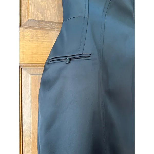 ANTHROPOLOGIE Strapless Structured Black Mini Dress Size XS - Image 5