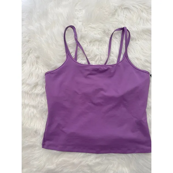 Under Armour Motion Strappy Tank Top Purple Size Large - Image 4