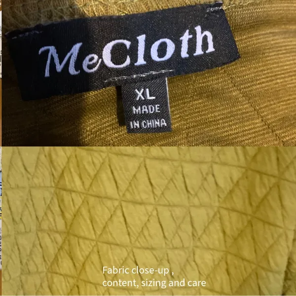 Mecloth Olive Green Quilted Knit V Neck Cardigan (Xl) - Image 9