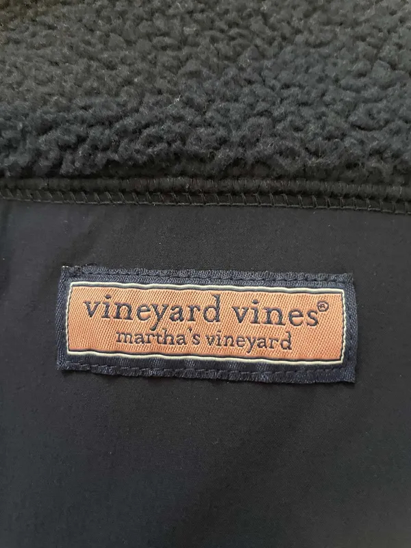 Vineyard Vines Comfy Navy Blue Quarter Zip - Image 4