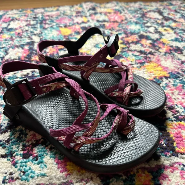 Chacos ZX2 Yampa Strappy Adjustable Sandal Womens 8 Pink Black - Image 9